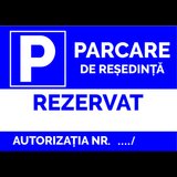 indicator pentru parcare de resedinta cu numar de autorizatie